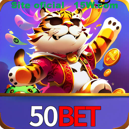 Imagem promocional da 50bet mostrando a plataforma e suas vantagens
